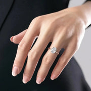 The Elisa Oval Solitaire Moissanite Ring - KNT - Engagement Rings, Wedding Bands & Fine Jewelry
