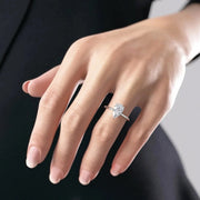 The Elisa Pear Solitaire Moissanite Ring - KNT - Engagement Rings, Wedding Bands & Fine Jewelry
