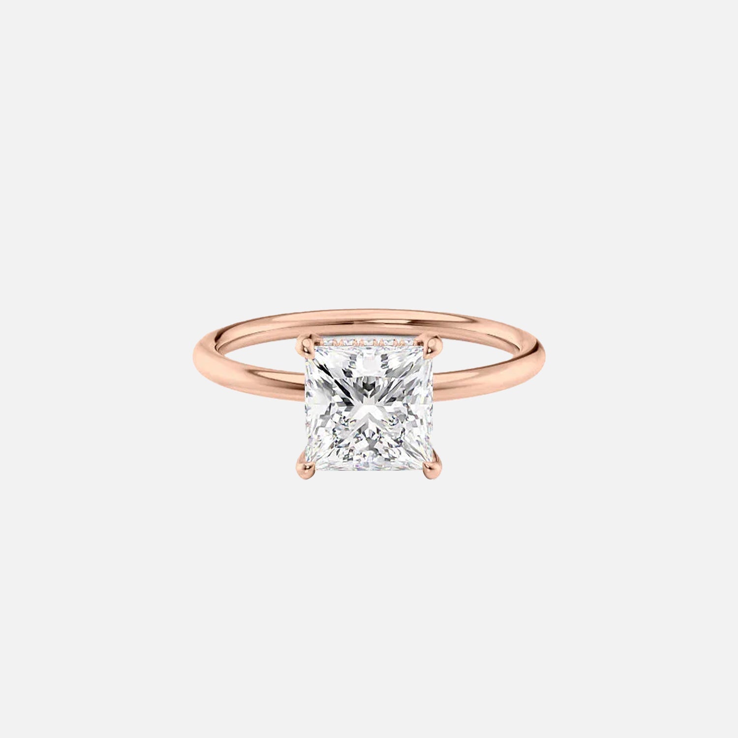 The Elisa Princess Solitaire Moissanite Ring - KNT - Engagement Rings, Wedding Bands & Fine Jewelry