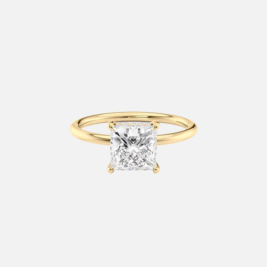 The Elisa Princess Solitaire Moissanite Ring - KNT - Engagement Rings, Wedding Bands & Fine Jewelry