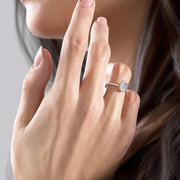 The Elisa Radiant Pave Moissanite Ring - KNT - Engagement Rings, Wedding Bands & Fine Jewelry