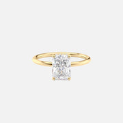 The Elisa Radiant Solitaire Moissanite Ring - KNT - Engagement Rings, Wedding Bands & Fine Jewelry