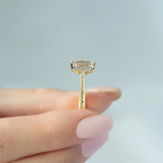  The Elizabeth Emerald Moissanite Ring 14k Yellow Gold 004 Final