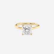  The Ellie Princess Moissanite Ring 18k Yellow Gold 001