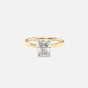  The Ellie Radiant Lab Diamond Ring 18k Yellow Gold 001