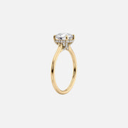  The Ellie Radiant Lab Diamond Ring 18k Yellow Gold 002