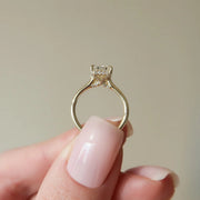  The Ellie Radiant Moissanite Ring 14k Yellow Gold 005 Final