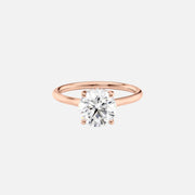  The Ellie Round Lab Diamond Ring 18k Rose Gold 001