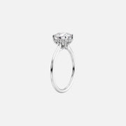  The Ellie Round Lab Diamond Ring 18k White Gold 002