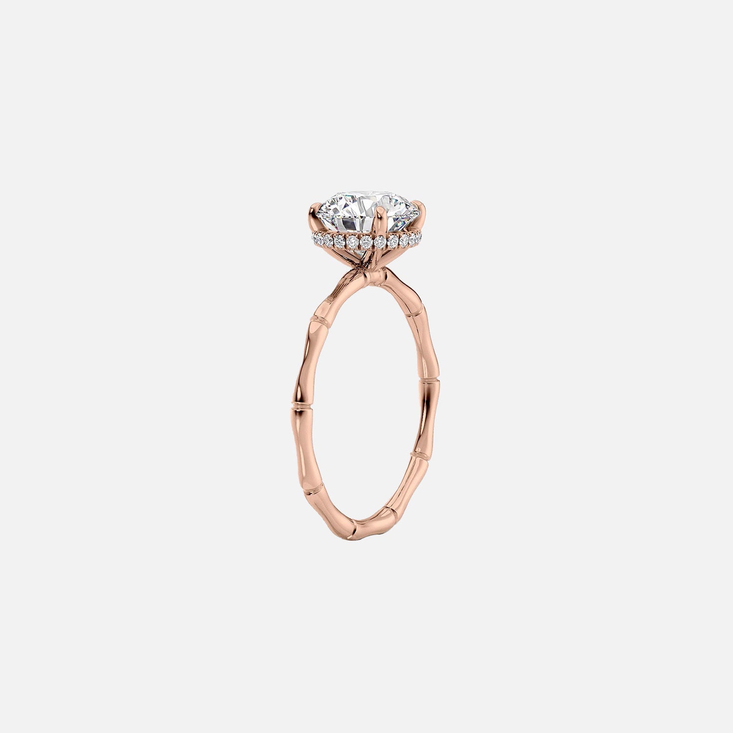  The Eve Cushion Moissanite Ring 14k Rose Gold 002