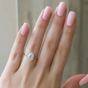  The Eve Oval Moissanite Ring 14k Yellow Gold 003
