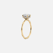  The Eve Princess Lab Diamond Ring 18k Yellow Gold 002