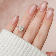  The Eve Radiant Lab Diamond Ring 14k White Gold 003