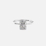  The Eve Radiant Lab Diamond Ring 18k White Gold 001