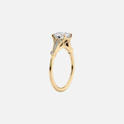  The Halo Stephanie Radiant Lab Diamond Ring 14k Yellow Gold 002