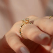  The Halo Twig Princess Lab Diamond Ring 14k Yellow Gold 004 Final