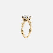  The Halo Twig Round Lab Diamond Ring 14k Yellow Gold 002