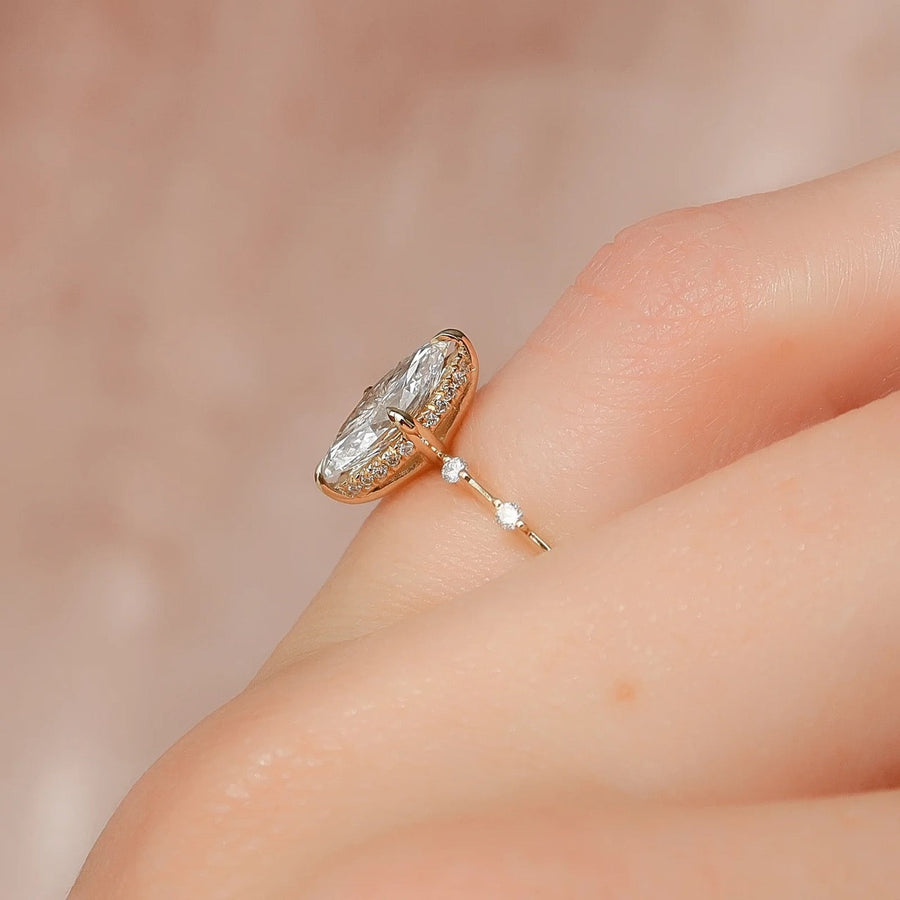  The Hidden Halo Penelope Marquise Moissanite Ring 18k Yellow Gold 003