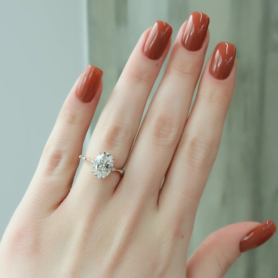  The Hidden Halo Penelope Oval Lab Diamond Ring 14k Rose Gold 003