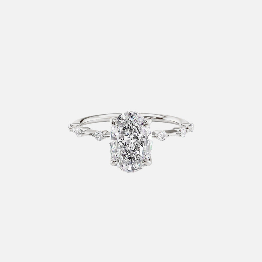  The Hidden Halo Penelope Oval Lab Diamond Ring 18k White Gold 001