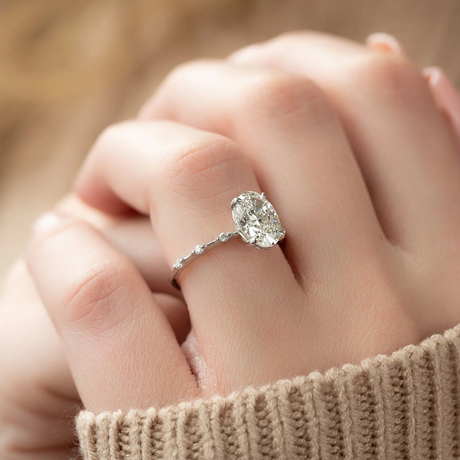  The Hidden Halo Penelope Oval Moissanite Ring 18k White Gold 003