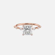  The Hidden Halo Penelope Princess Moissanite Ring 14k Rose Gold 001