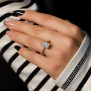  The Hidden Halo Penelope Radiant Lab Diamond Ring 14k Rose Gold 003