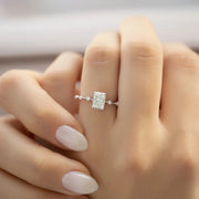  The Hidden Halo Penelope Radiant Moissanite Ring 14k White Gold 003