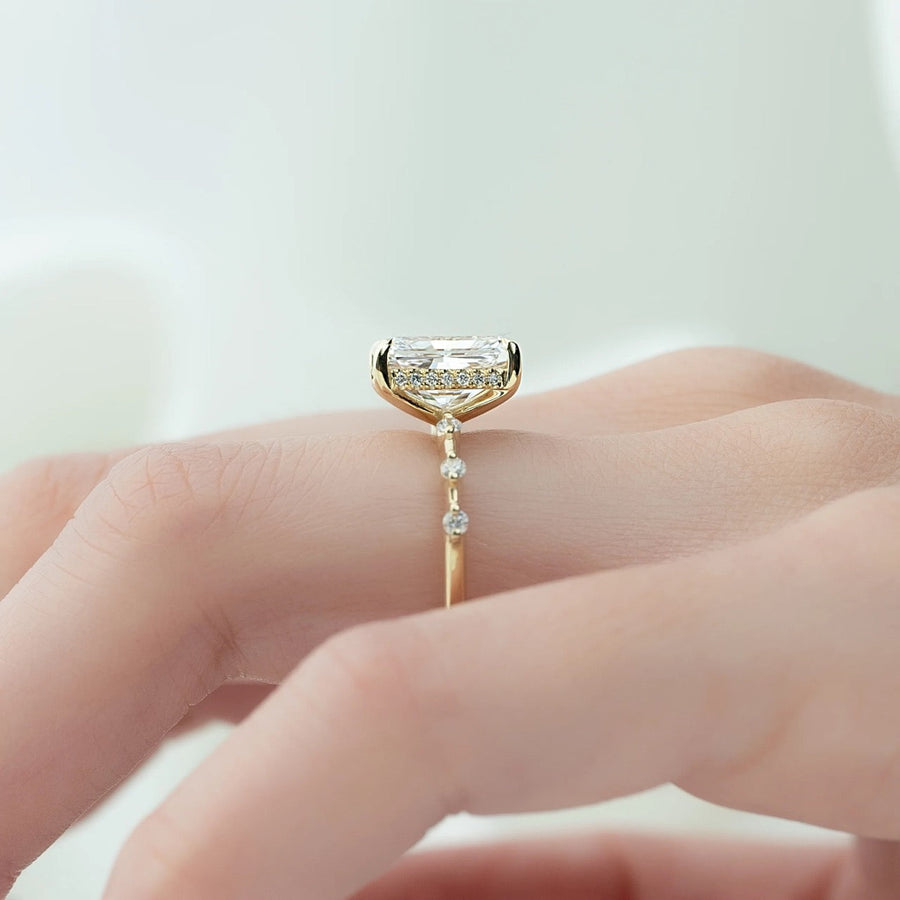  The Hidden Halo Penelope Radiant Moissanite Ring 14k Yellow Gold 004 Final
