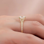  The Jade Cushion Lab Diamond Ring 14k Yellow Gold 004 Final
