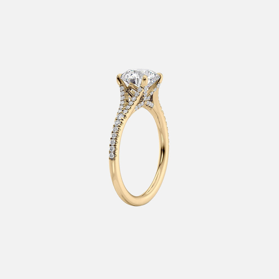  The Jade Marquise Lab Diamond Ring 14k Yellow Gold 002