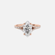  The Jade Marquise Lab Diamond Ring 18k Rose Gold 001