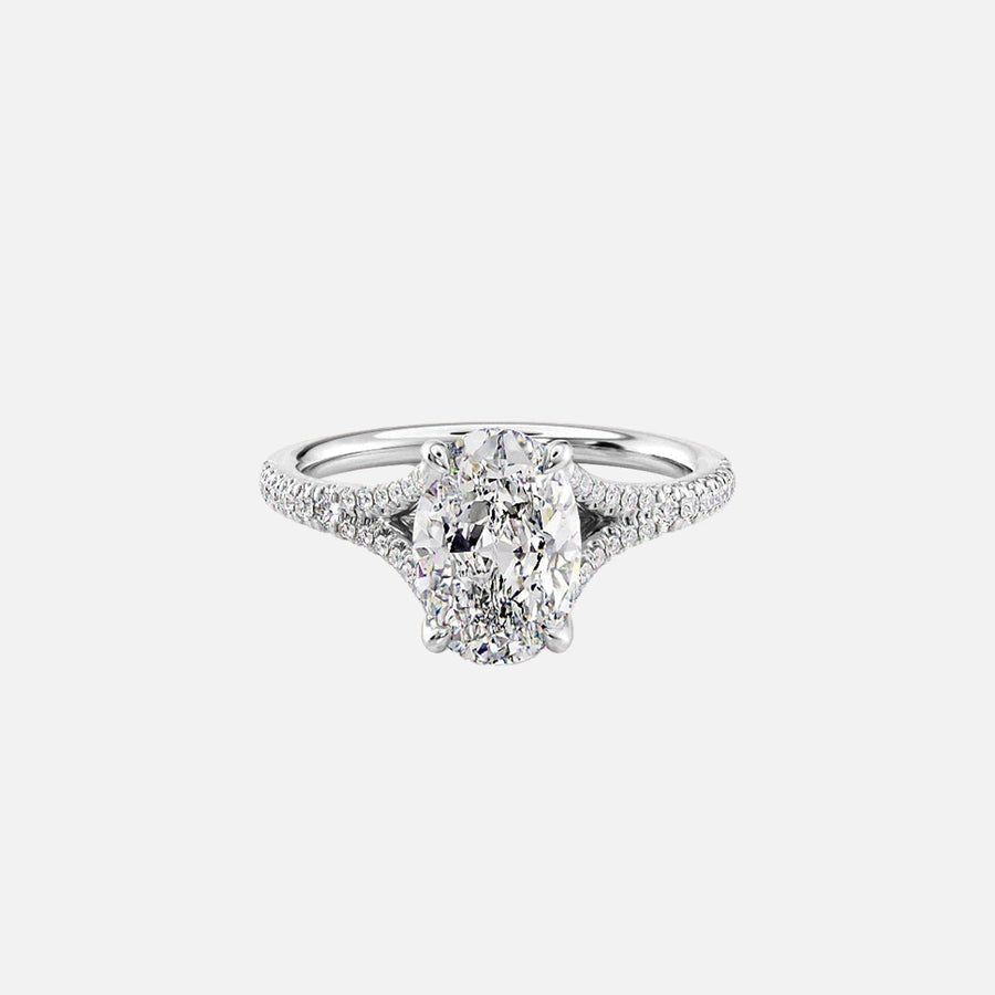  The Jade Oval Lab Diamond Ring 14k White Gold 001