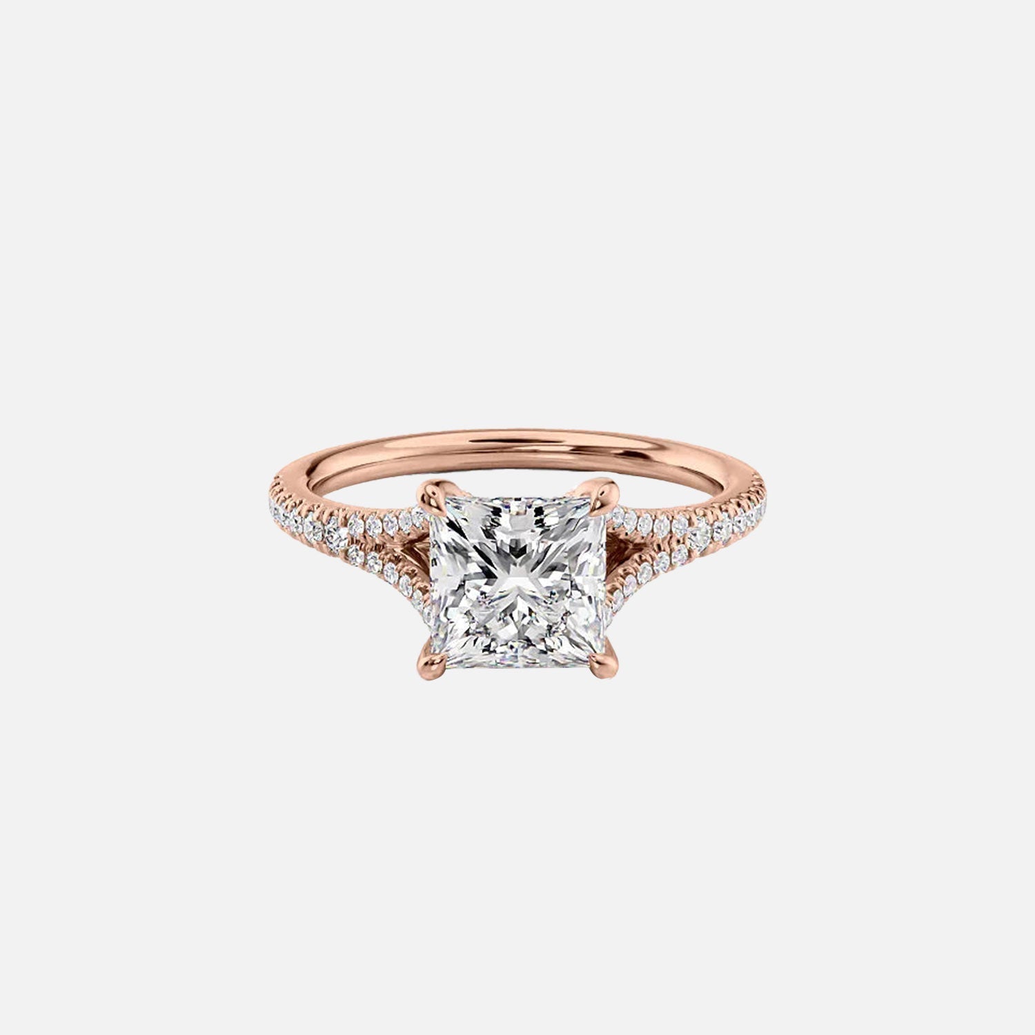  The Jade Princess Moissanite Ring 14k Rose Gold 001
