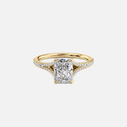 The Jade Radiant Lab Diamond Ring 14k Yellow Gold 001