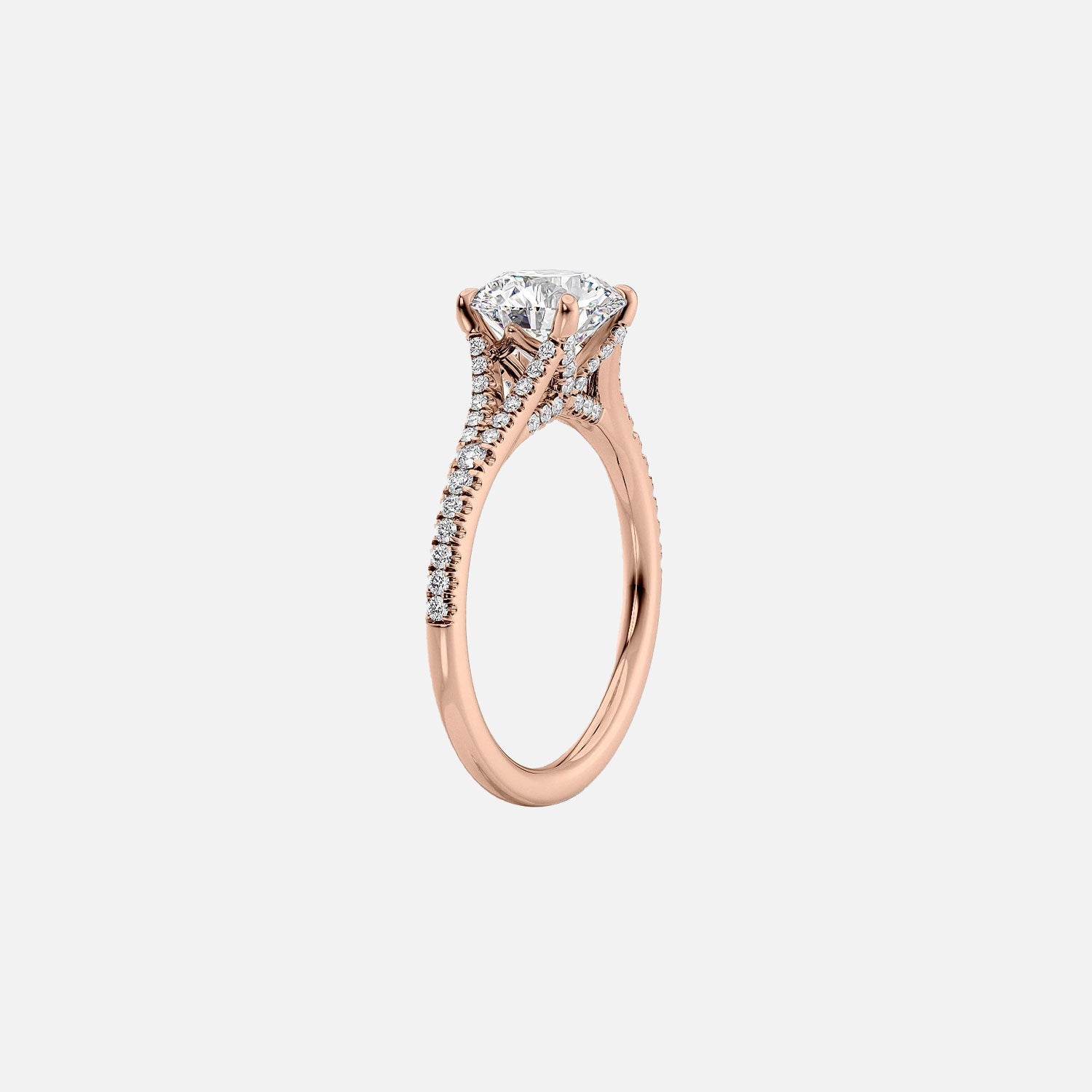  The Jade Radiant Moissanite Ring 14k Rose Gold 002