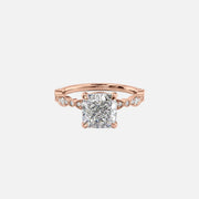 The Jasmine Cushion Moissanite Ring 18k Rose Gold 001