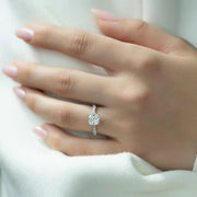  The Jasmine Cushion Moissanite Ring 18k White Gold 003