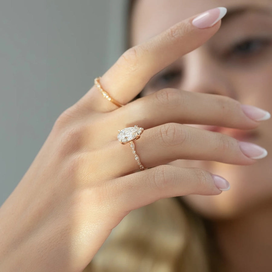  The Jasmine Pear Moissanite Ring 14k Rose Gold 004 Final