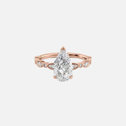  The Jasmine Pear Moissanite Ring 18k Rose Gold 001