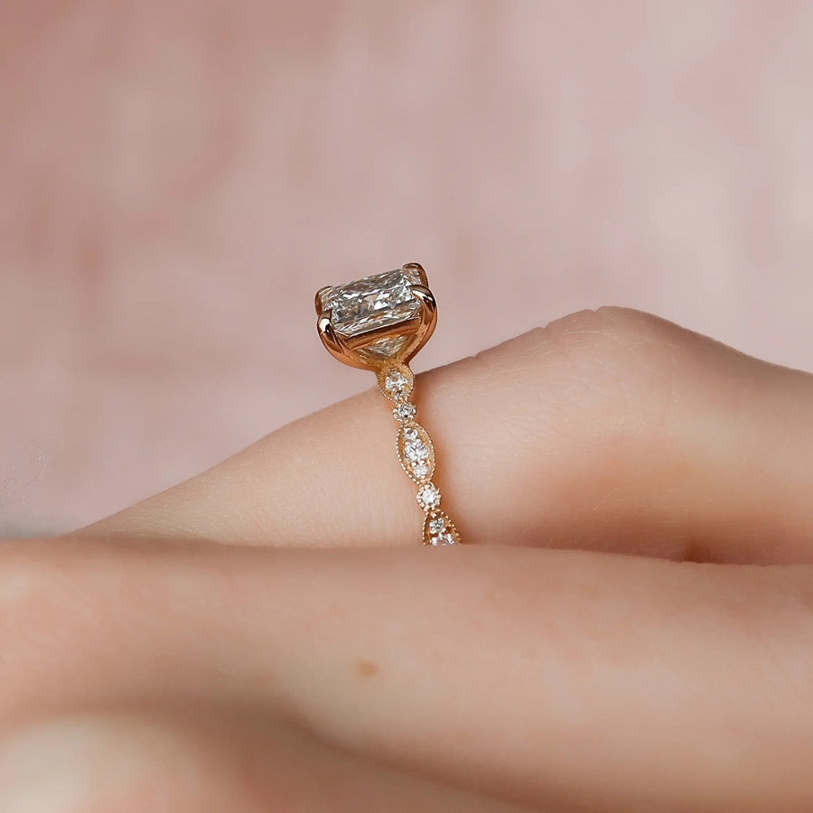  The Jasmine Princess Lab Diamond Ring 18k Rose Gold 004 Final