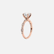  The Jasmine Radiant Lab Diamond Ring 14k Rose Gold 002