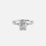  The Jasmine Radiant Lab Diamond Ring 14k White Gold 001