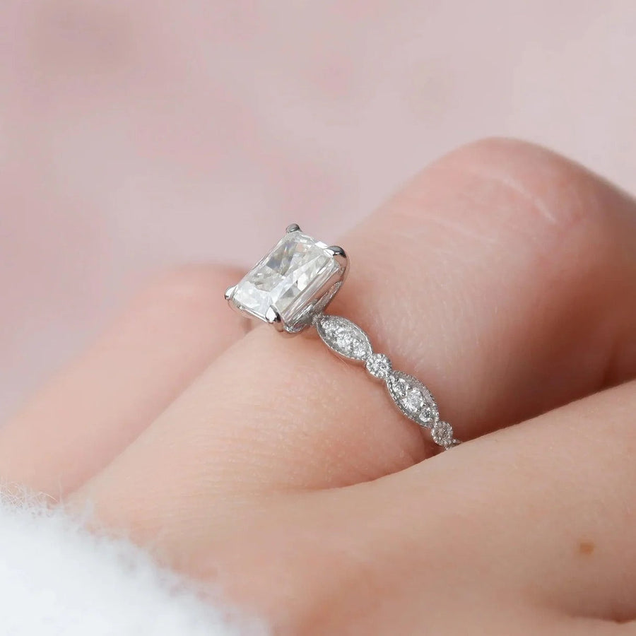  The Jasmine Radiant Moissanite Ring 14k White Gold 004 Final