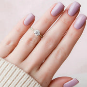  The Jasmine Round Lab Diamond Ring 18k Yellow Gold 003