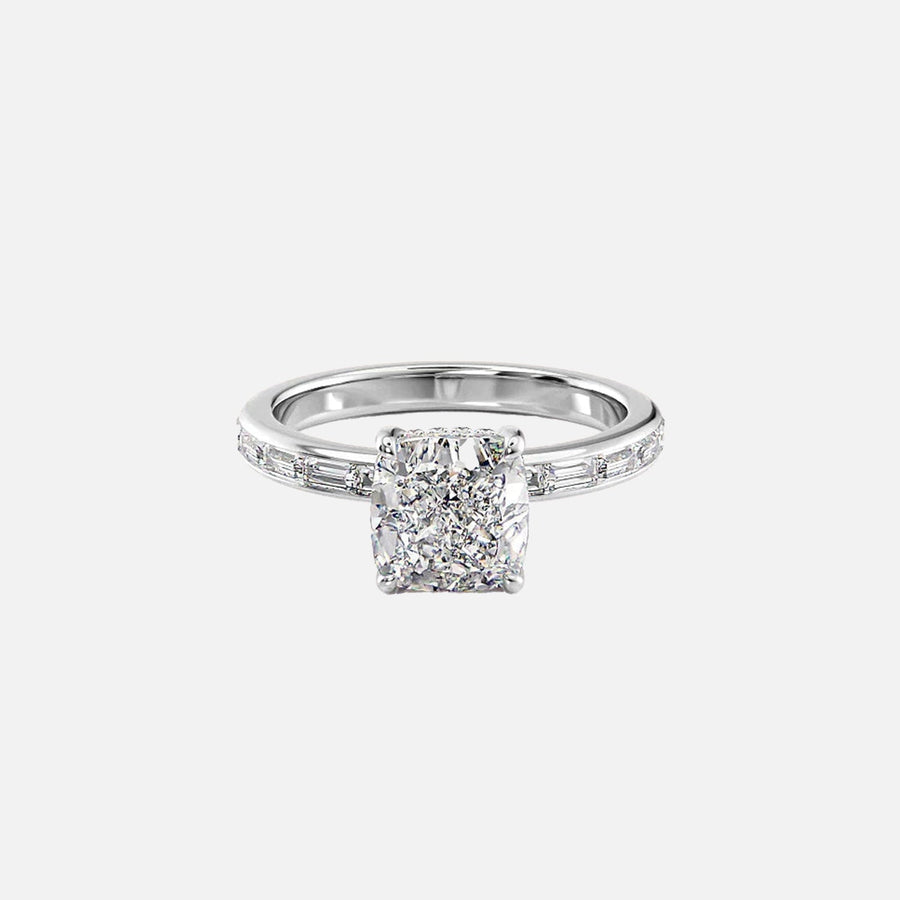  The Jennifer Cushion Lab Diamond Ring 14k White Gold 001
