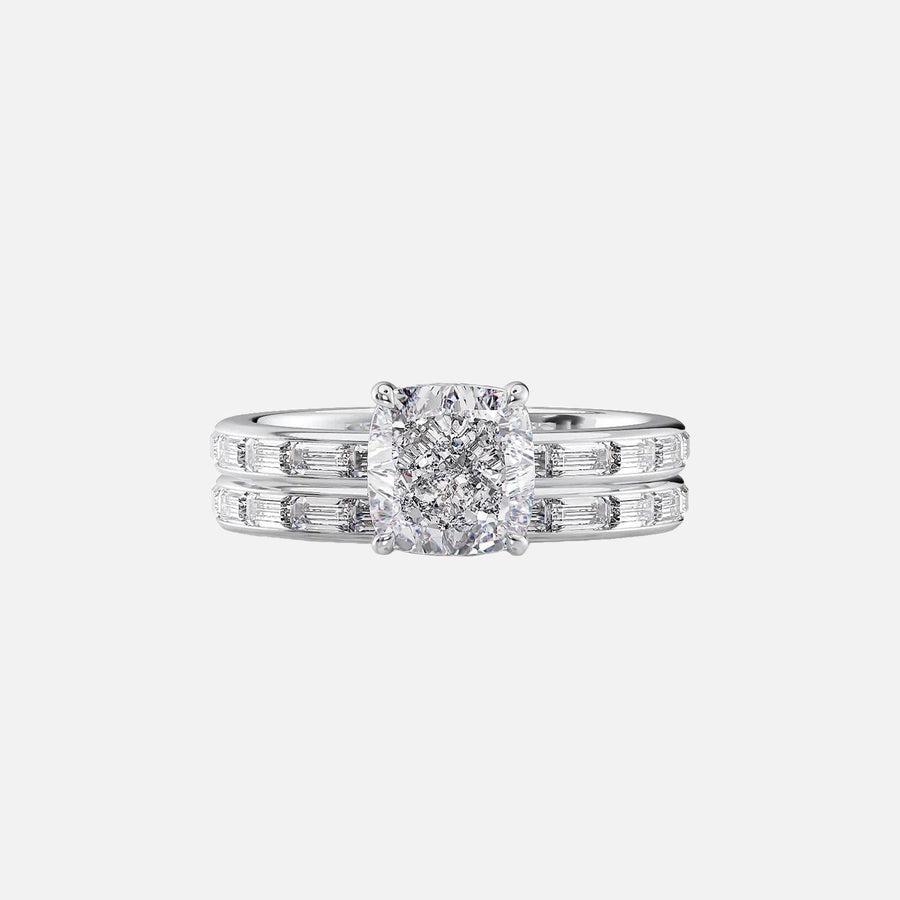  The Jennifer Cushion Lab Diamond Ring 14k White Gold 003