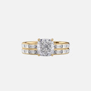  The Jennifer Cushion Lab Diamond Ring 18k Yellow Gold 003