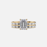  The Jennifer Emerald Lab Diamond Ring 14k Yellow Gold 003