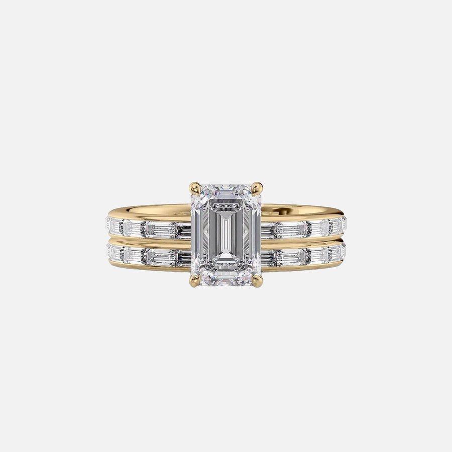  The Jennifer Emerald Lab Diamond Ring 14k Yellow Gold 003